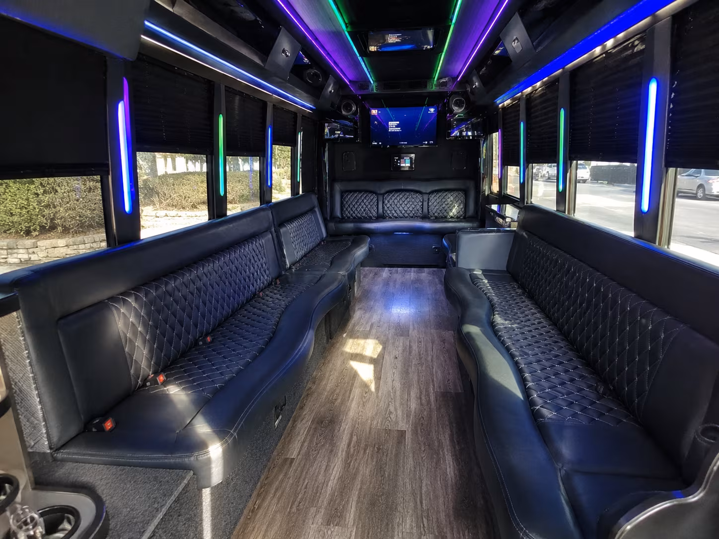 fargo 15 passenger party bus interior
