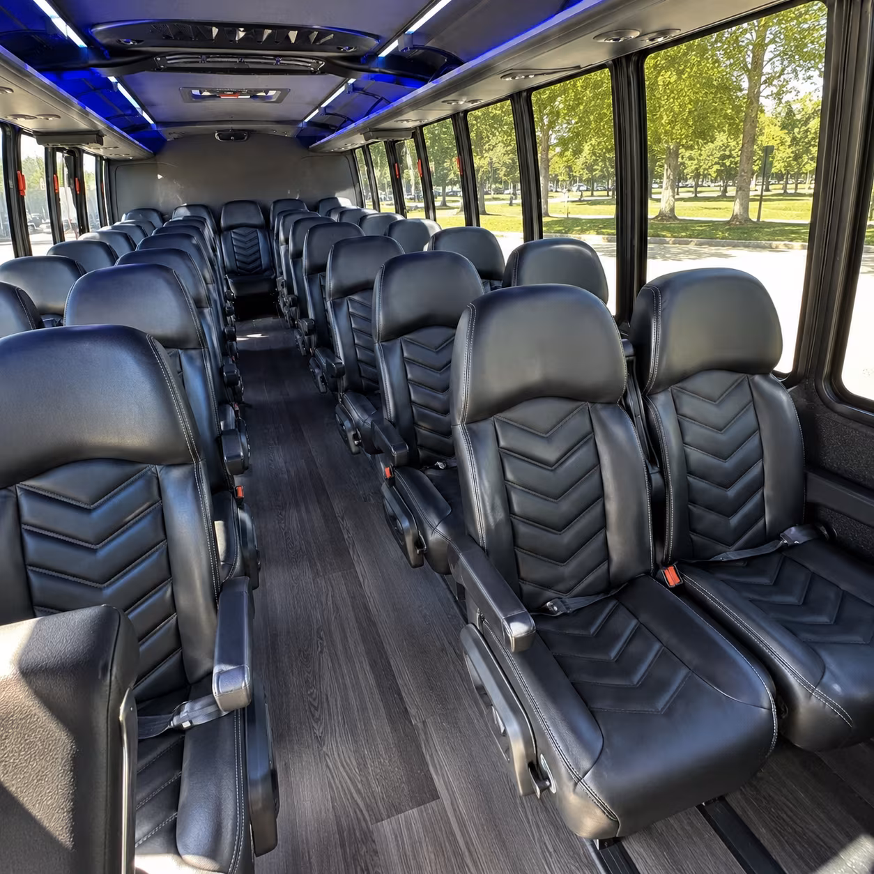 fargo 25 passenger minibus inside