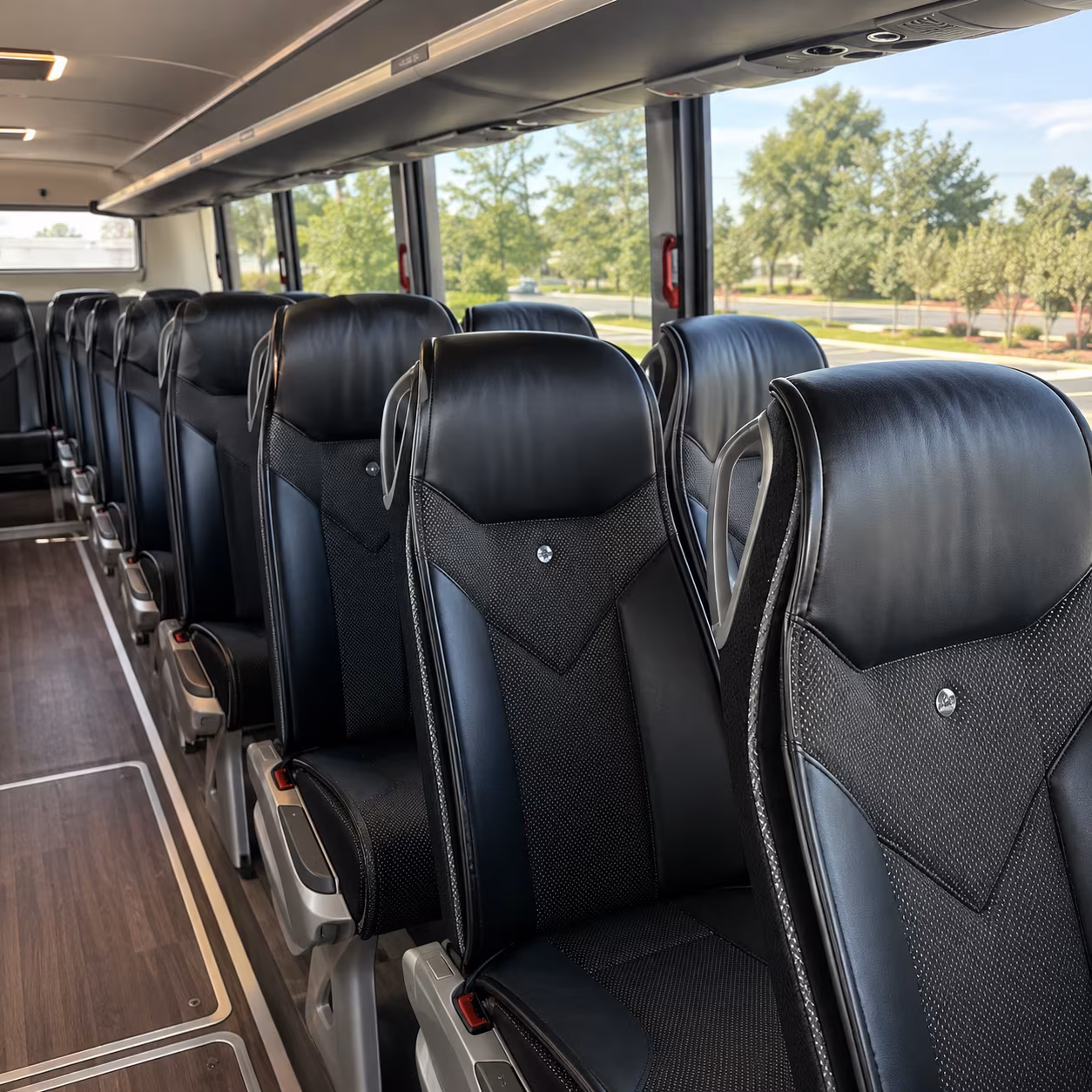 fargo 45 passenger charter bus interior