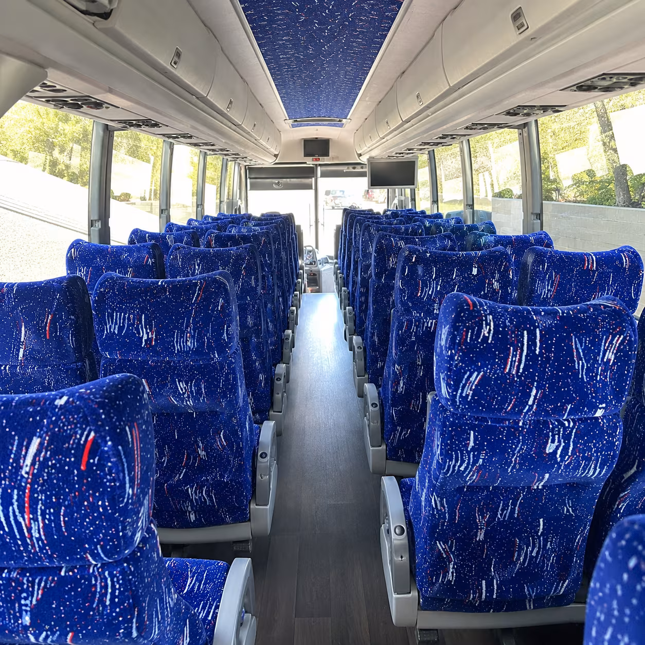 fargo 50 passenger charter bus interior