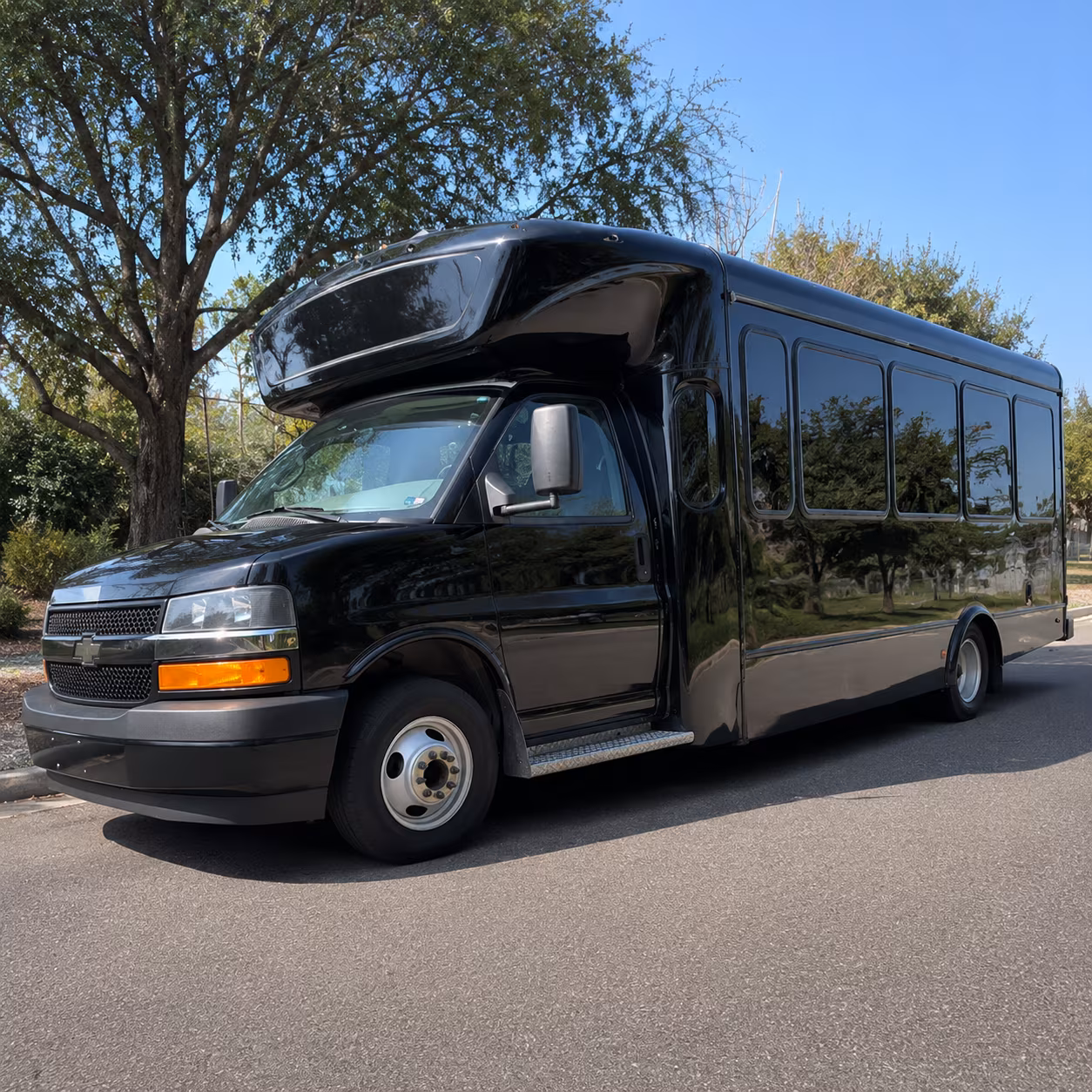 party buses for concert nights at sanctuary events center and aquarium